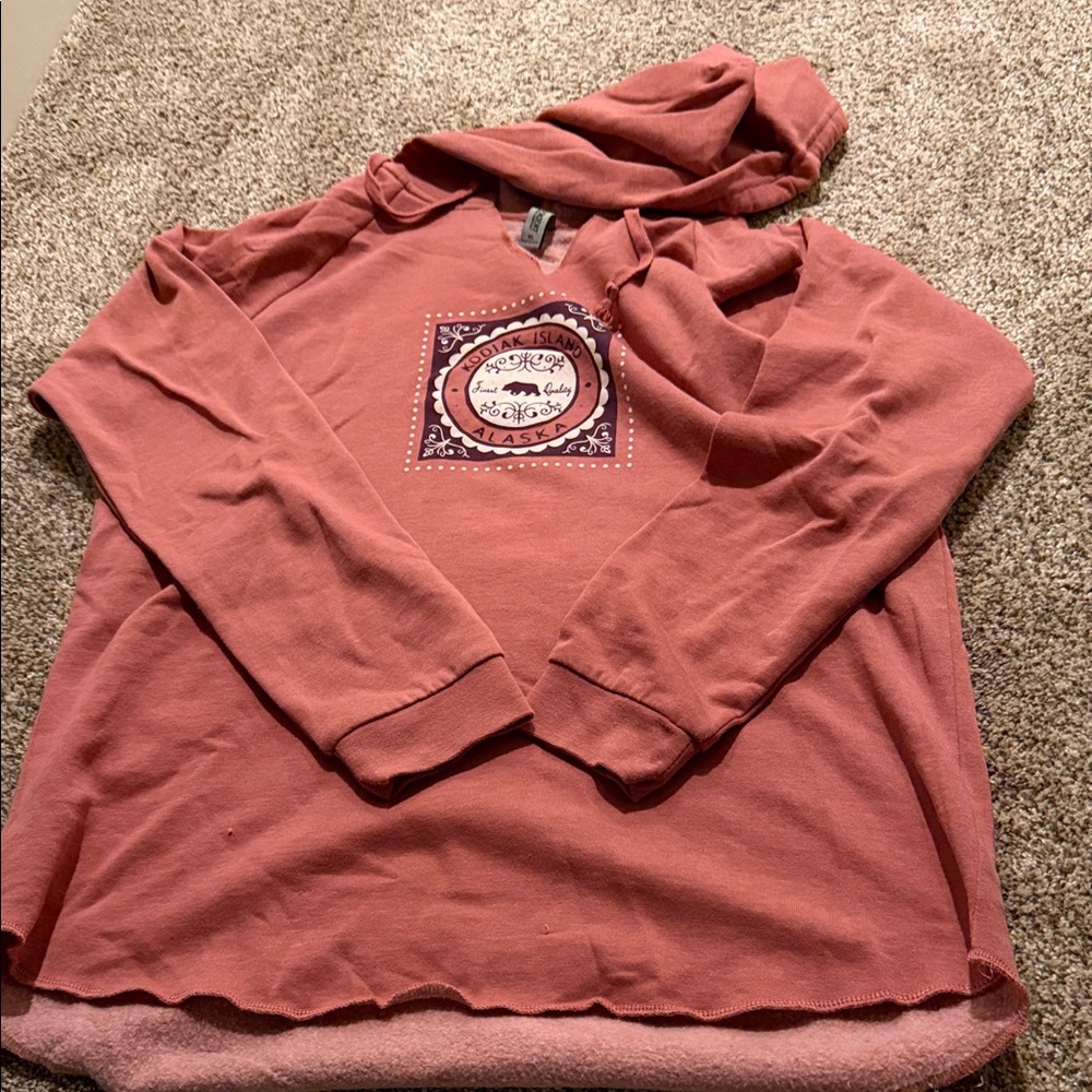 Women's Pink Hoodie Sweatshirt